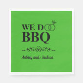 Wij doen BBQ Verloving Servet (Voorkant)