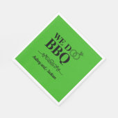 Wij doen BBQ Verloving Servet (Hoek)