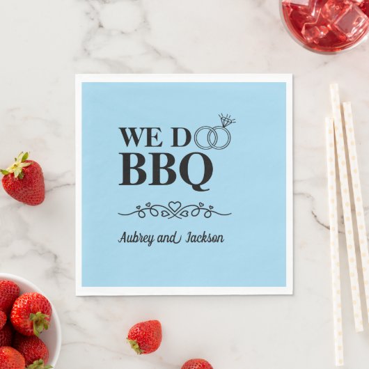 Wij doen BBQ Verloving Servet (Insitu)