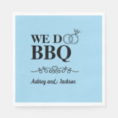 Wij doen BBQ Verloving Servet (Voorkant)