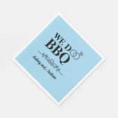 Wij doen BBQ Verloving Servet (Hoek)