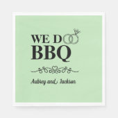 Wij doen BBQ Verloving Servet (Voorkant)