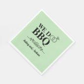 Wij doen BBQ Verloving Servet (Hoek)