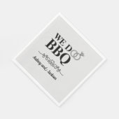 Wij doen BBQ Verloving Servet (Hoek)