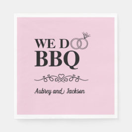 Wij doen BBQ Verloving Servet