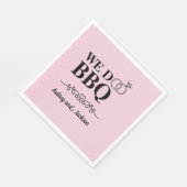 Wij doen BBQ Verloving Servet (Hoek)