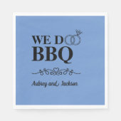 Wij doen BBQ Verloving Servet (Voorkant)