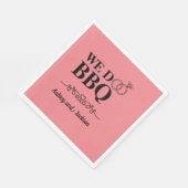 Wij doen BBQ Verloving Servet (Hoek)