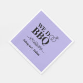 Wij doen BBQ Verloving Servet (Hoek)