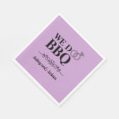 Wij doen BBQ Verloving Servet (Hoek)