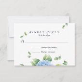 Wij doen Eucalyptus Hydrangea Garden RSVP kaart (Voorkant)