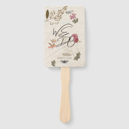 WIJ DOEN geperste bloemen Shabby Garden Chic Progr Handwaaier