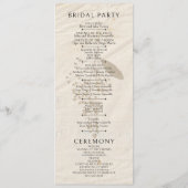 Wij doen geperste bloemen Shabby Garden Chic Programmakaart (Achterkant)