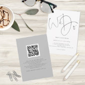 Wij doen het Manuscript QR Code Minimalist Gray We Kaart