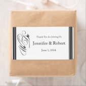 Wij doen Modern Lijst Zwart-wit Waterfles L Etiket (Insitu)