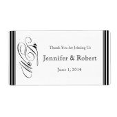 Wij doen Modern Lijst Zwart-wit Waterfles L Etiket (Voorkant)