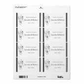 Wij doen Modern Lijst Zwart-wit Waterfles L Etiket (Full Sheet)