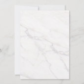 WIJ DOEN NOg Elegant Bloemig Goud Navy Geloften He Kaart (Achterkant)