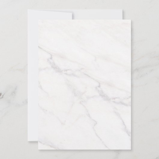 WIJ DOEN NOg Elegant Bloemig Goud Navy Geloften He Kaart (Achterkant)