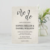 Wij doen waterverf huwelijksuitnodiging kaart (Staand voorkant)