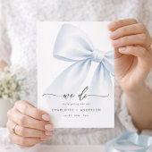 Wij doen | Whimsy Script Modern Elegante Boog Brui Save The Date