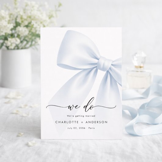 Wij doen | Whimsy Script Modern Elegante Boog Brui Save The Date