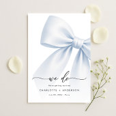Wij doen | Whimsy Script Modern Elegante Boog Brui Save The Date