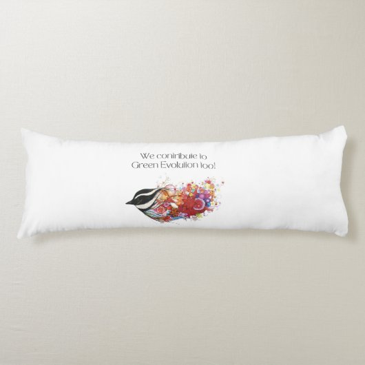 Wij dragen ook bij aan de groene evolutie lichaamskussen (Voorkant)