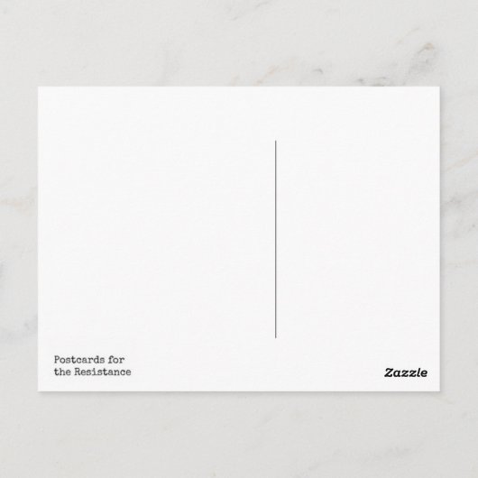 Wij duren Briefkaart voort (Achterkant)