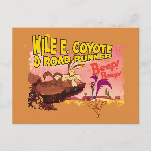 WIJ E. COYOTE™ EN ROAD RUNNER™ BEEP BEEP!™ BRIEFKAART (Voorkant)