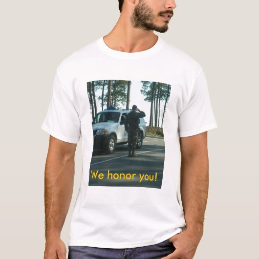 Wij eren u t-shirt (Voorkant)