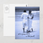 Wij gaan het op het Strand doen! Briefkaart (Voorkant / Achterkant)