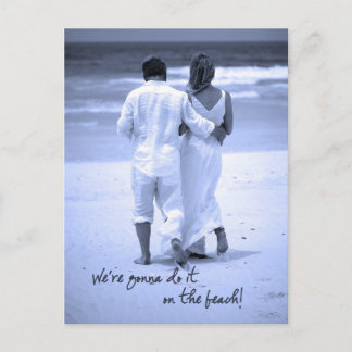 Wij gaan het op het Strand doen! Briefkaart