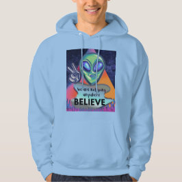 Wij gaan nergens heen, geloof  hoodie
