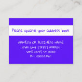 wij gaan over naar het visitekaartje van cali (Achterkant)