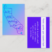 wij gaan over naar het visitekaartje van cali (Voorkant / Achterkant)