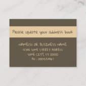 wij gaan over naar het visitekaartje van cali