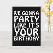 WIJ GAAN PARTIJ ZOALS UW BIRTHDAY-KAARTEN. KAART (Gele Bloem)