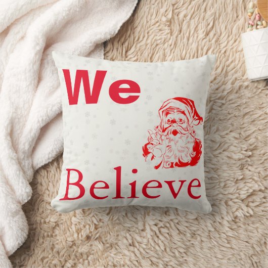 WIJ GELOVEN HET Sierkussen VAN Kerstmis (Deken)