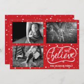 Wij geloven in de kerstvakantie Kaart (Voorkant / Achterkant)