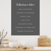 Wij geloven in dit Parlement | Moderne stijlvolle Poster (Keuken)