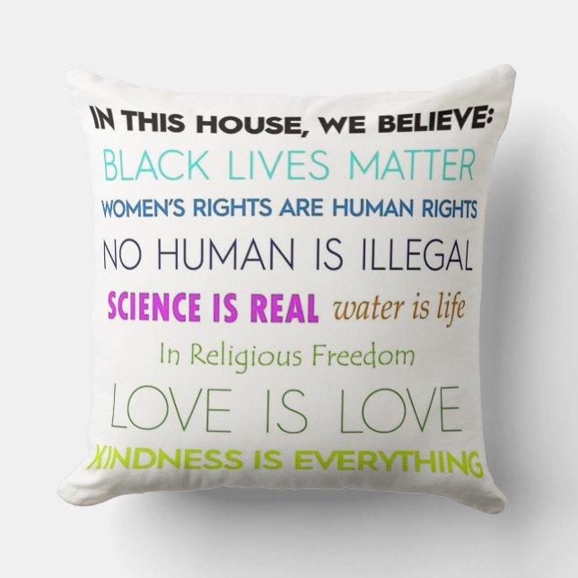 Wij geloven: Pillow Kussen (Voorkant)
