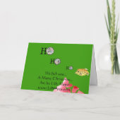 Wij geven u een vrolijke kerst Kaart (Achterkant)