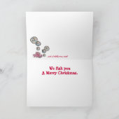 Wij geven u een vrolijke kerst Kaart (Binnen)