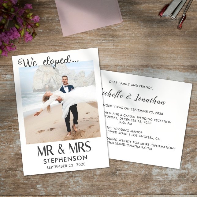 Wij gingen ervandoor moderne minimalistische fotoa (Creator heeft geüpload)