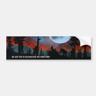 Wij hadden pret in Yellowstone… Bumpersticker