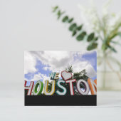 wij hart houston briefkaart (Staand voorkant)