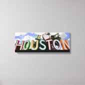 Wij hart Houston Canvas Afdruk (Voorkant)