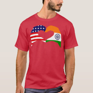 Wij Hart USA India Patriot Flag Series T-shirt