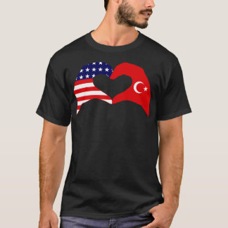 Wij Hart USA Turkije Patriot Flag Series T-shirt